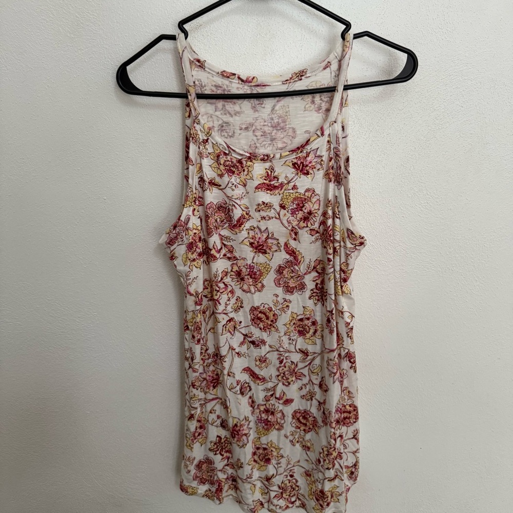 Maurices 24/7 Floral Print Women's Tank Top - Picture 2 of 7